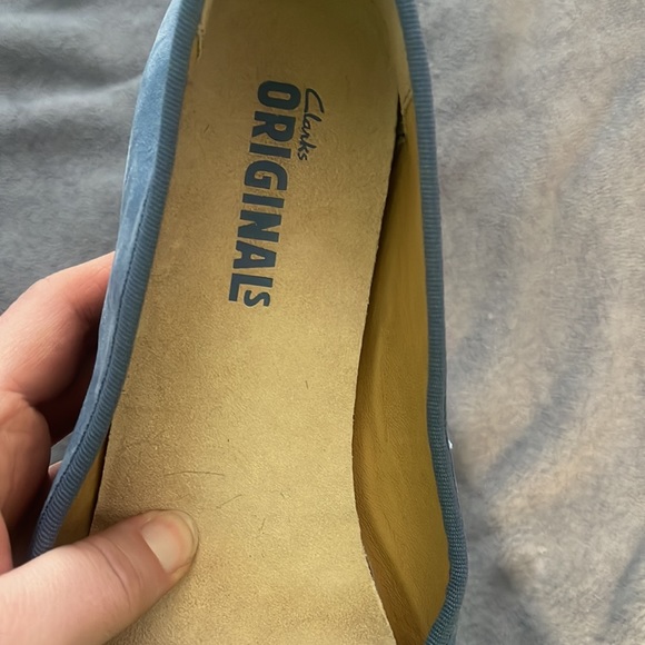 Clarks original wallabes size 11 blue sued leather - Picture 5 of 6